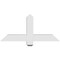 Ekena Millwork Eugene Architectural Grade PVC Gable Bracket, 36"W x 16 1/2"H x 4"D x 4"F, 11/12 Pitch GBP036X17X0404EUG00 - alternate 3